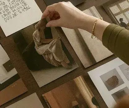 Planches de l'identité de marque Maison Écrin, conciergerie à Beauvais